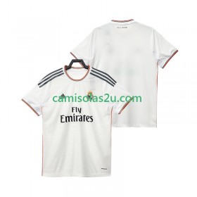 Camisolas de futebol Real Madrid 2013 2014 Retro Equipamento Principal Manga Curta